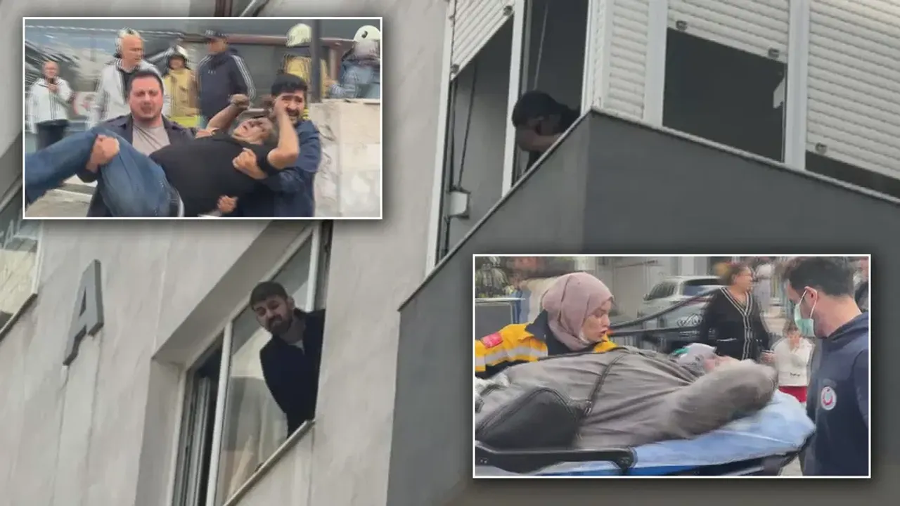 Can pazarı: 8 katlı binada yangın çıktı!